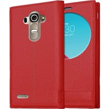 Lg G4 Uyumlu Pencereli Kapaklı Magnum Kılıf