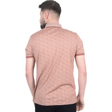 Cengiz Inler Geometrik Desen Erkek Polo Yaka T-Shirt