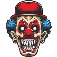 Sticker Usta Korkutucu Palyaço Araba Oto Motosiklet Karavan Sticker 00525