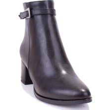 Dagoster Dza07-928585 Siyah Klasik Topuklu Kadın Bot