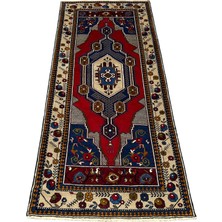 El Dokuma Sıfır Yahyalı 113X235 Kök Boya %100 Yün Yolluk Halı