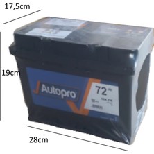 Autopro (Inci Akü Güvencesiyle) 12V 72AH (580AEN)