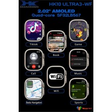 HK10 Ultra 3 Wifi 6 Chat Gpt/video Uygulama/chat Gpt Destekli Super Amoled Watch Ultra 3 Akıllı Saat