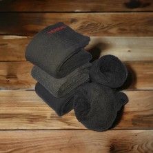 Mistero Socks Termal Kısa Konç Çorap, Dikişsiz Havlu, Kışlık Ekonomik Seri 6 Çift