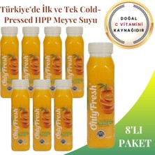 Only Fresh Portakal Suyu Taze Soğuk Sıkım %100 Saf 250ml x 8 adet