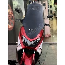 Aras Yamaha Nmax 125 ,155 Ön Siperlik Camı ,72 cm Uzun Tur Camı Füme 2015-2020 -Arasmoto