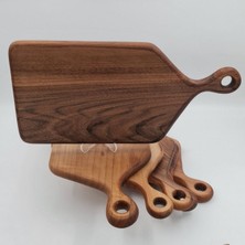 Woodhub Sunum ve Kesim Tahtası Ceviz Ağacı Steak 41X19 cm Kişiye Özel Tasarım