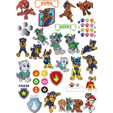 Fun Life Paw Patrol 105 Parça Şeffaf Sticker Seti