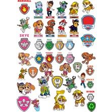 Fun Life Paw Patrol 105 Parça Şeffaf Sticker Seti