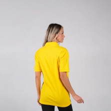 BafacoTekstil Pamuklu Sarı Polo Yaka T-Shirt Erkek/bayan