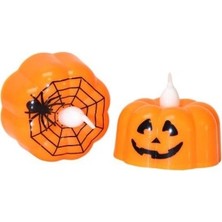 Kapella Halloween Balkabağı Mini Pilli Mum 2'li