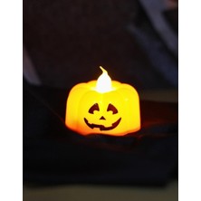 Kapella Halloween Balkabağı Mini Pilli Mum 2'li