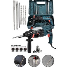 Power Black Çelik Şanzıman Kırıcı Delici Darbeli Matkap 2-28MM Matkap Hilti