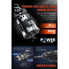 Power Black Çelik Şanzıman Kırıcı Delici Darbeli Matkap 2-28MM Matkap Hilti