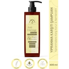 Moonset Yıpranmış Saçlar İçin Kolajen + Keratin Saç Bakım Şampuanı 400 ml