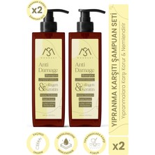 Moonset Yıpranmış Saçlar İçin Kolajen + Keratin Bakım Şampuanı 400 ml x 2 Adet