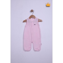 Babyhola %100 Pamuk Kız Bebek Müslin Geniş Askılı Tulum 12759