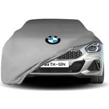 Teksin Bmw Z4 Coupe G29 (2018-) Araba Brandası BMW Logo Gri Kumaş Penye Oto Branda