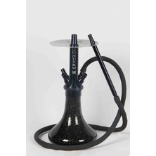 Alfe Shisha Quattro 4 Çıkışlı Nargile Takımı Siyah Gövde-Siyah Cam