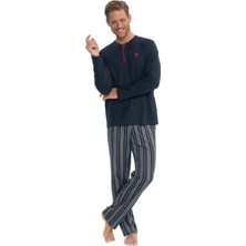 U.s. Polo Assn. Erkek Uzun Kollu Patlı Penye Eşofman Pijama Takımı S25843