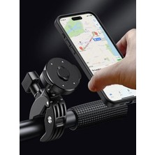 BST012 4.5/7 Inch Gidon Bağlantılı Scooter Bisiklet Motosiklet Bebek Arabası Telefon Tutucu