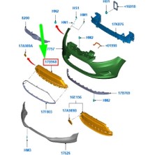Ford Fiesta 2009 2012 Tampon Panjuru Standart Tıp (Oem NO:8A6117B968AC5ZCT)