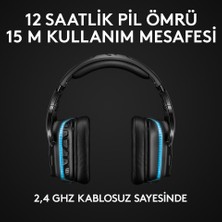 Logitech Logi G G935 Lıghtsync 7.1 Surround Ses Kablosuz Oyuncu Kulaklığı - Siyah