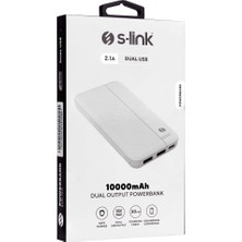 S-Lınk IP-G10N, Beyaz, 10.000MAH, 2xusb, 1xmicro Usb, 1xtype-C, 4 LED Göstergeli, Powerbank