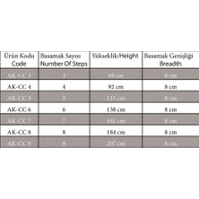 8 Basamaklı Çiftçıkışlı Merdiven
