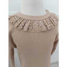 Kız Çocuk Fırfır Detaylı Bluz Badi Sweatshirt