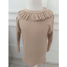 Kız Çocuk Fırfır Detaylı Bluz Badi Sweatshirt