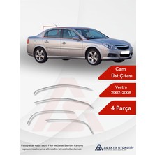 Opel Vectra C Sw/sd Cam Üstü Çıtası 4 Parça 2002-2008 Krom Paslanmaz Çelik