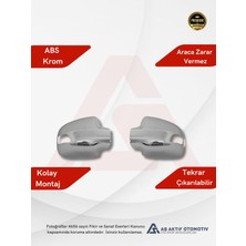 Renault Symbol 3 Sd Ayna Kapağı (Sinyalli) 2 Parça 2013 ve Üzeri Abs Krom
