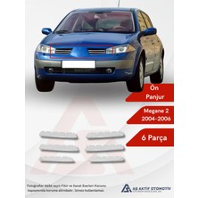 Renault Megane 2 Hb 5d/sd/sw Ön Panjur  6 Parça 2004-2006 Krom Paslanmaz Çelik