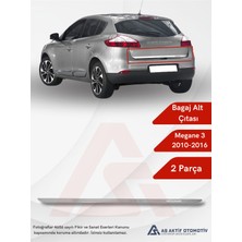 Renault Megane 3 Hb 5d Bagaj Alt Çıtası 2010-2016 Krom Paslanmaz Çelik