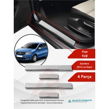 Dacia Sandero - 2 Hb 5d Kapı Eşiği 4 Parça 2012 ve Üzeri Krom Paslanmaz Çelik