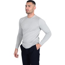 Cengiz Inler Sıfır Yaka Düz Slim Erkek Triko