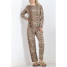 Beruflic Alt Üst Aynı Rotasyon Pijama Takımı Leopar 788.1287.