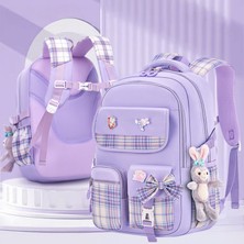 Dekohop Kız Çocuk Okul Sırt Çantası Ergonomik Özel Tasarım Çok Bölmeli Geniş Kapasite Okul Çantası