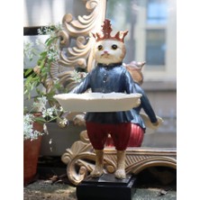 Sister Home Design Tepsili Kedi, Sunum Yapan Kedi Biblo, Sunumluk, Şekerlik