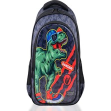 Muggle Okul Çantası Danger Dino Siyah Mu-9222