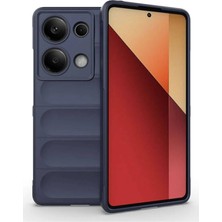 Posso  Xiaomi Redmi Note 13 Pro 4g Uyumlu Kılıf Arkası Dalgalı Içi Kadife Kolay Temizlenebilir Silikon Kapak