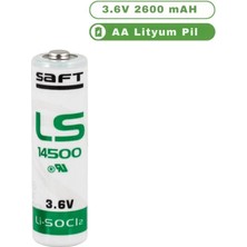 Saft LS14500 Aa 3.6 V Li-Socı2 Lityum Kalem Pil