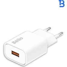 Bello 18W USB Şarj Cihazı BL-180 Modeli Hızlı ve Güvenli Şarj Kompakt ve Taşınabilir