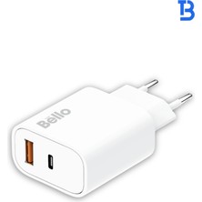 Bello 38W Type-C USB Şarj Cihaz BL-3500 Modeli Qc-Pd Teknolojisi Skillshipset Güvenli Hızlı Şarj