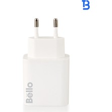 Bello 38W Type-C USB Şarj Cihaz BL-3500 Modeli Qc-Pd Teknolojisi Skillshipset Güvenli Hızlı Şarj