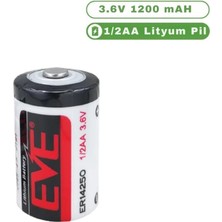 Eve ER14250 3.6V 1200MAH 1/2 Aa Lityum Kısa Pil