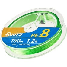 Gosen X8 Roots 1.0 Pe 150M 8 Örgü Spin Ip Misina 9.1kg Çeker A.yeşil