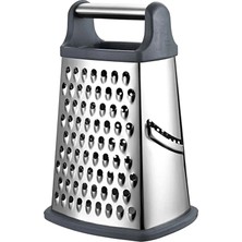 Woodhub Paslanmaz Büyük Boy Çelik Rende Çok Işlevli Silikon Tabanlı Çok Fonksiyonlu Peynir Doğrayıcı Rende