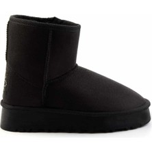 Bambi Siyah Süet   Kadın Bot & Bootie K02855115602